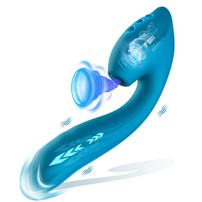 Nuevo Vibrador telescópico de succión, dispositivo de masturbación